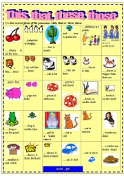 English Worksheet: Demonstrative pronouns