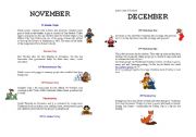 English worksheet: calendar 6
