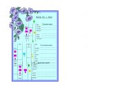 English Worksheet: Chart Have/Has to