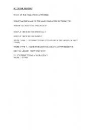 English Worksheet: MY FAT GREEK WEDDING