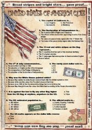 English Worksheet: USA-Quiz