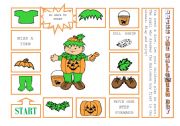 English Worksheet: DRESS THE HALLOWEEN BOY