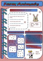 English Worksheet: Farm Animals Worksheet