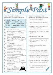 English Worksheet: Simple Past