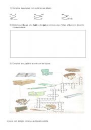 English worksheet: School objests