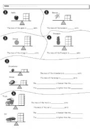 English Worksheet: Weight