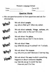 question words