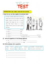 English Worksheet: Superlatives