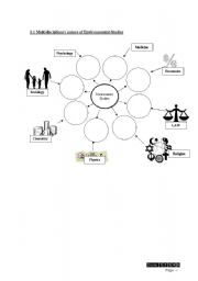 English Worksheet: multidisciplinary nature of environment studies