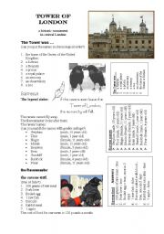 English Worksheet: tower of london