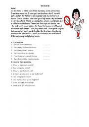 English Worksheet: Reading Activity for elementary