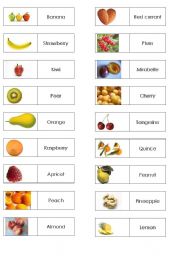 English Worksheet: Fruits dominos by C.Duval and L.Woltz