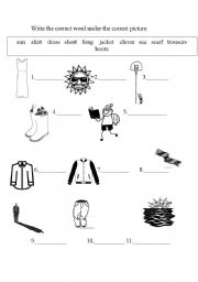 English worksheet: vocabulary quiz3