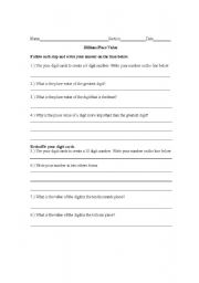 English worksheet: Billions