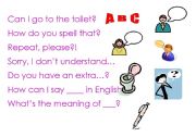 English worksheet: Basic Classroom Questions