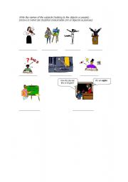 English Worksheet: Subjects