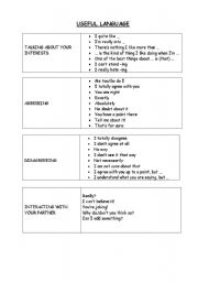 English Worksheet: agreeing and disagreeing