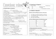 English Worksheet: Exercises Present Simple and Continuous and other basic structures (2 pages)