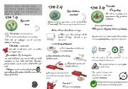 English Worksheet: recycling project