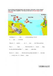 English Worksheet: past simple or past continuous