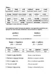 English worksheet: Adjectives II