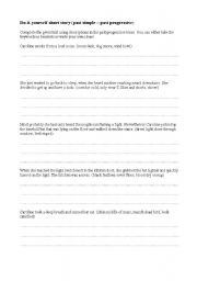 English worksheet: Do it yourself - shortstory