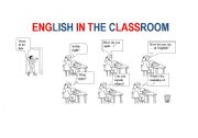 English Worksheet: English in the classroom