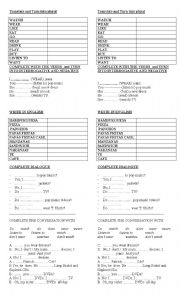 English worksheet: Simple Present and Dialogue