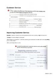 English worksheet: customer service