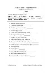 English worksheet: Airways