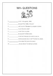 English Worksheet: Wh- Questions