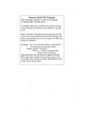 English Worksheet: Flat drawing For Russian pupils. Instructions for use are included