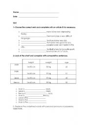 English worksheet: TEST