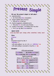 English Worksheet: Present Simple vs. Present Continuous