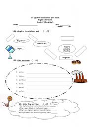 English Worksheet: Charlie and the chocolate factory EXAM