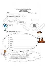 English worksheet: Charlie and the chocolate factory EXAM