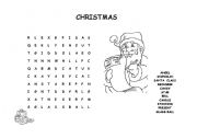 English Worksheet: christmas wordsearch