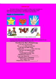 English Worksheet: philanthropy