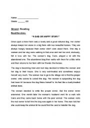 English Worksheet: A comprehensive test