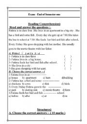 English Worksheet: city and country life