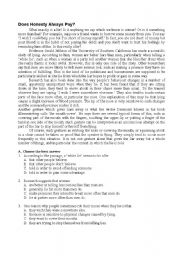 English Worksheet: reading 