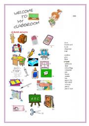 English Worksheet: welcome to my classroom