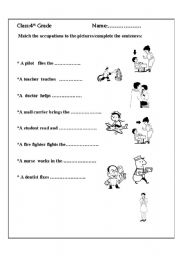 English Worksheet: jobs