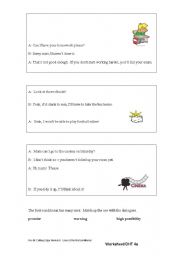 English worksheet: 3 functions of the first conditional