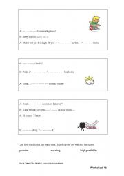 English worksheet: first conditional