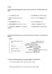 English worksheet: repaso 3 eso