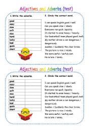 Adjecives and Adverbs