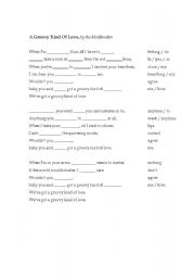 English worksheet: A Groovy Kind of Love