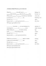 English Worksheet: A Groovy Kind of Love