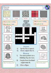 English Worksheet: Patterns